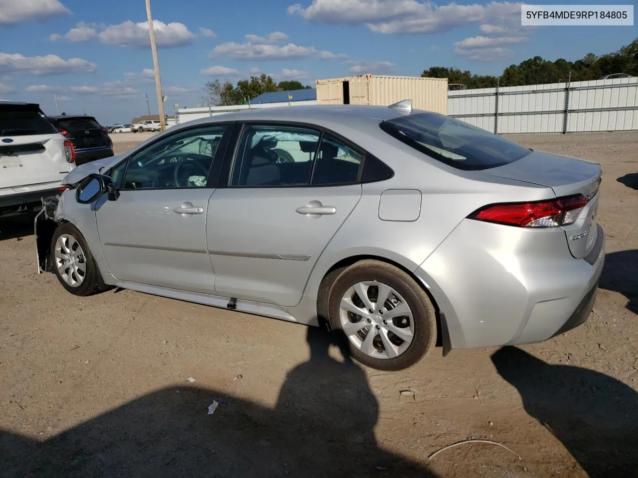 2024 Toyota Corolla Le VIN: 5YFB4MDE9RP184805 Lot: 77810034