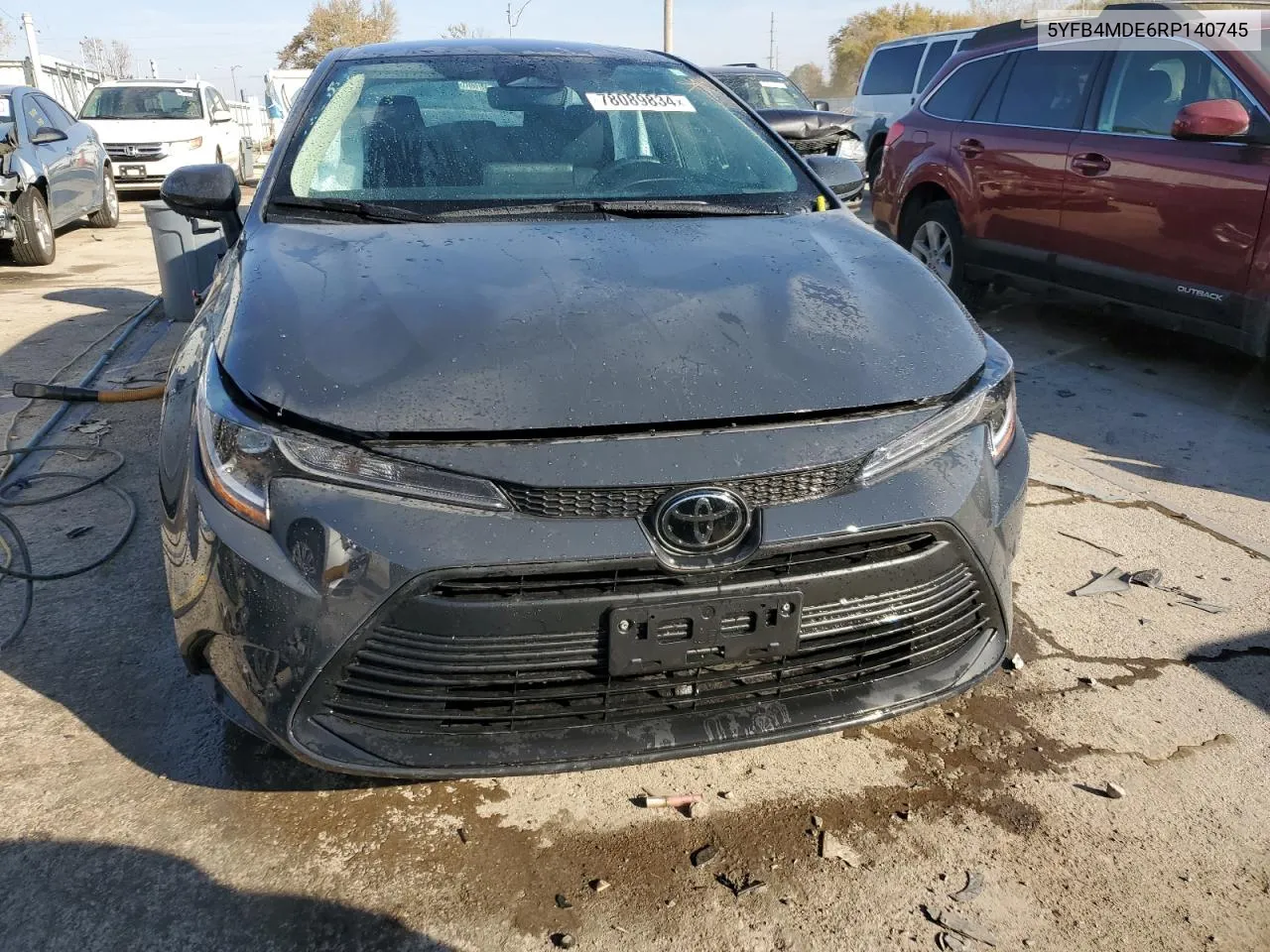 2024 Toyota Corolla Le VIN: 5YFB4MDE6RP140745 Lot: 78089834