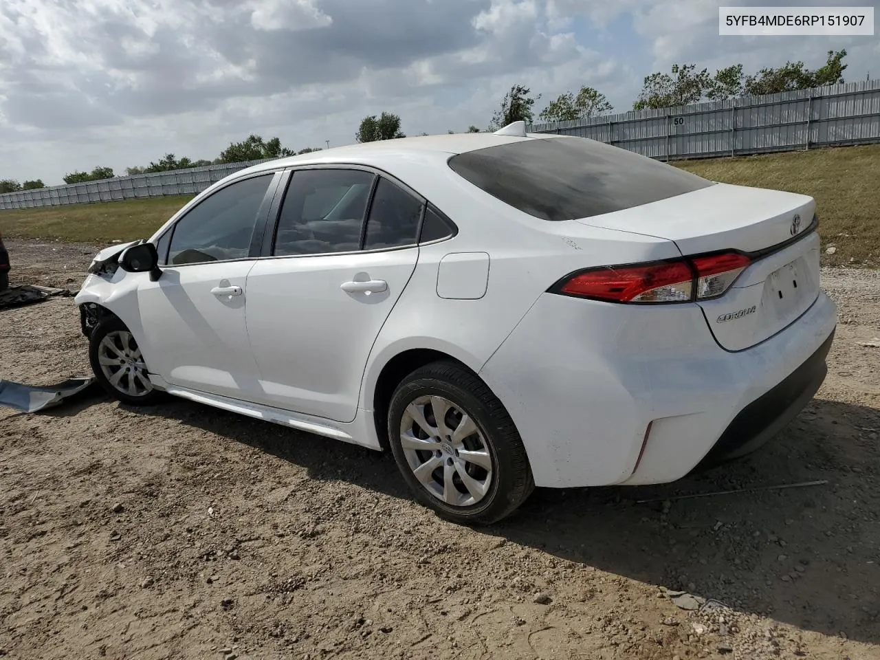 2024 Toyota Corolla Le VIN: 5YFB4MDE6RP151907 Lot: 78102024