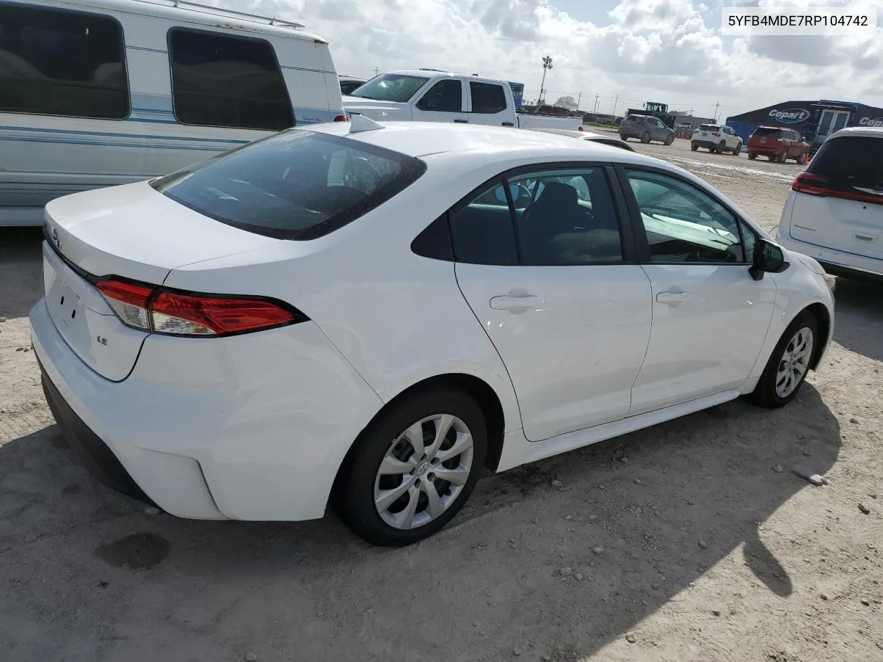 2024 Toyota Corolla Le VIN: 5YFB4MDE7RP104742 Lot: 78265284