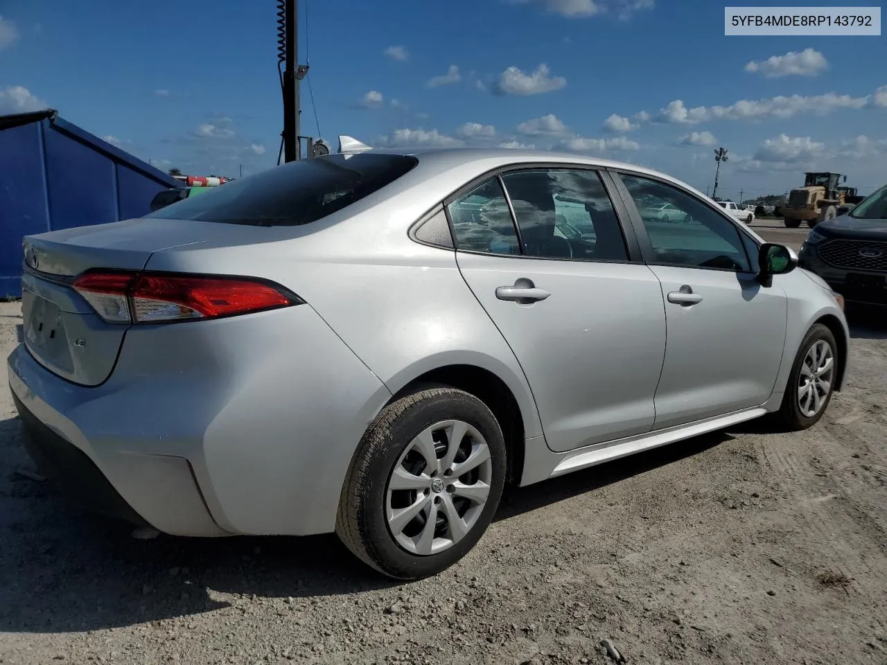 2024 Toyota Corolla Le VIN: 5YFB4MDE8RP143792 Lot: 78426274