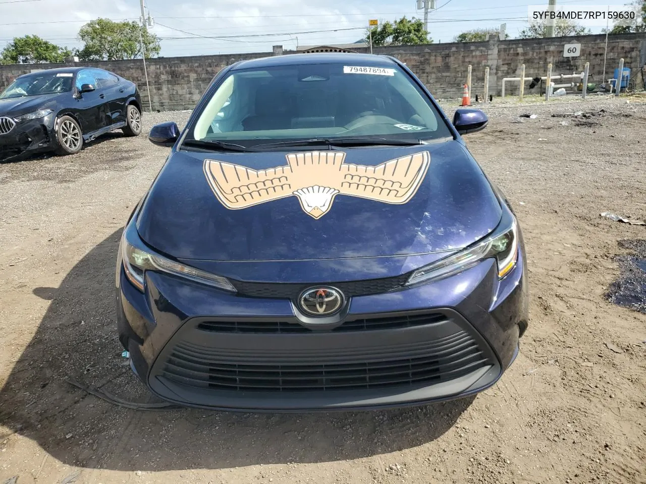 2024 Toyota Corolla Le VIN: 5YFB4MDE7RP159630 Lot: 79487894