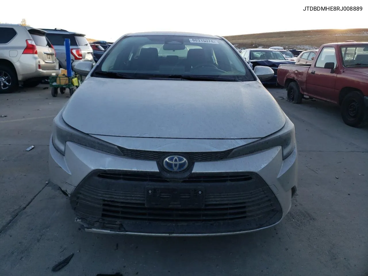 2024 Toyota Corolla Le VIN: JTDBDMHE8RJ008889 Lot: 80315374