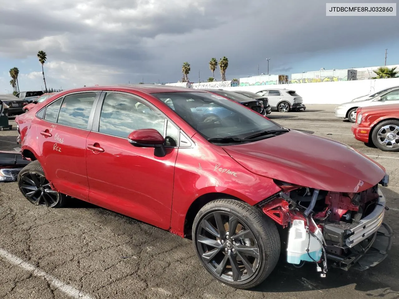 2024 Toyota Corolla Le VIN: JTDBCMFE8RJ032860 Lot: 81095564