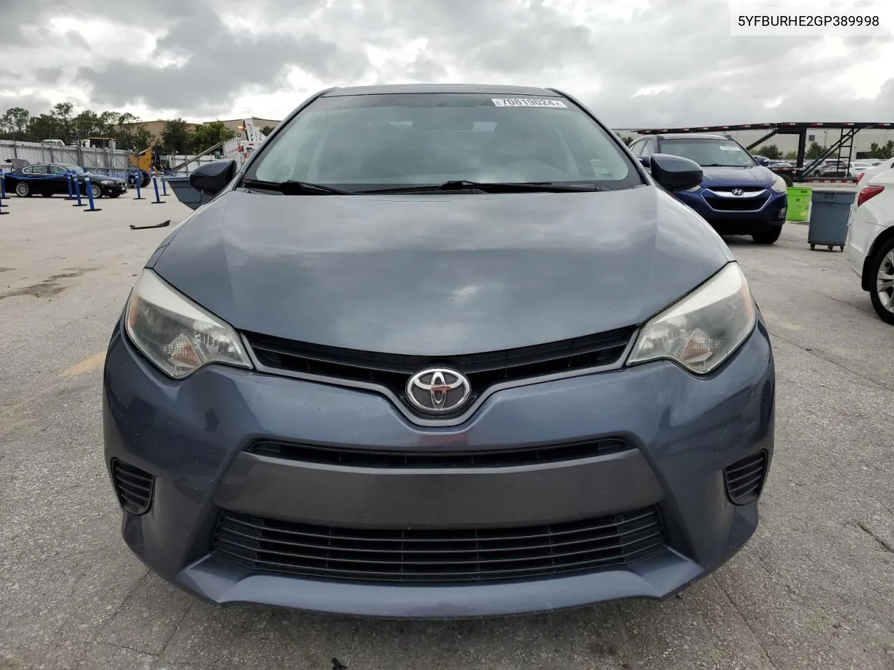 2016 Toyota Corolla L VIN: 5YFBURHE2GP389998 Lot: 70819024