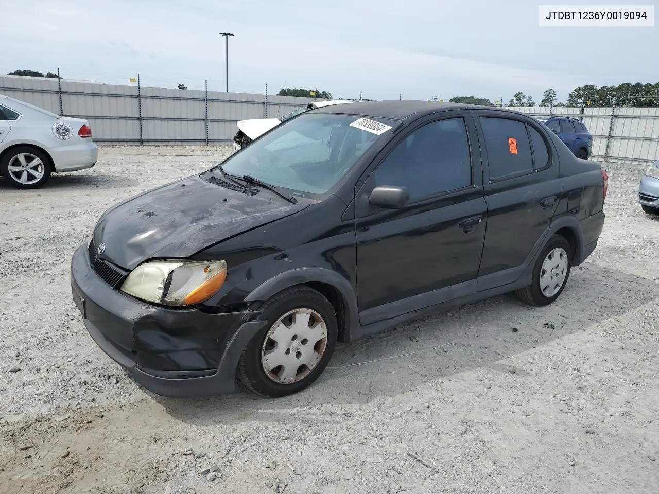 2000 Toyota Echo VIN: JTDBT1236Y0019094 Lot: 70330864