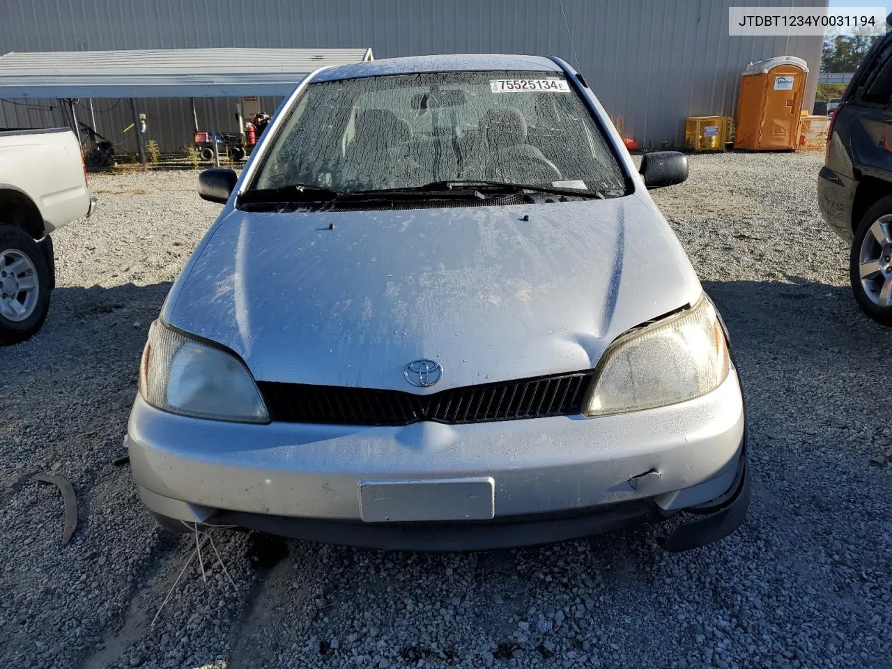 2000 Toyota Echo VIN: JTDBT1234Y0031194 Lot: 75525134