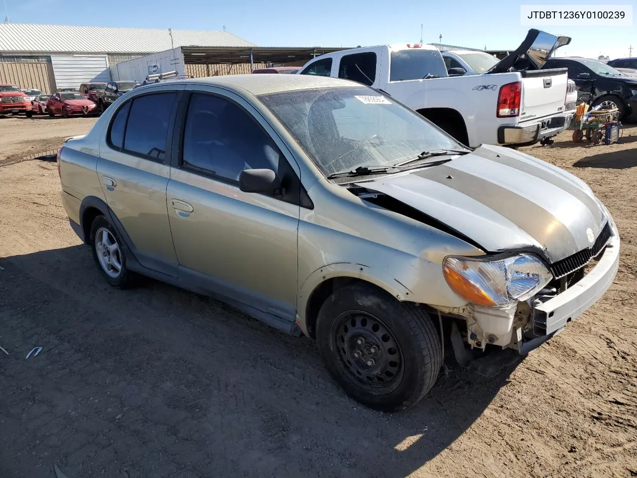 2000 Toyota Echo VIN: JTDBT1236Y0100239 Lot: 78858964