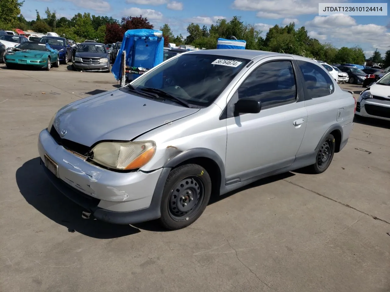 2001 Toyota Echo VIN: JTDAT123610124414 Lot: 56764674