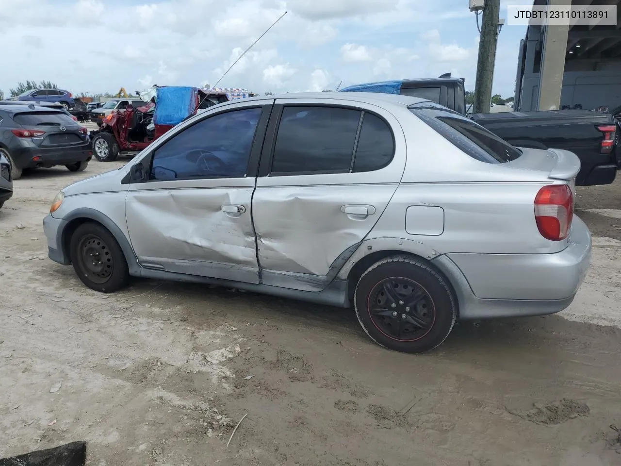 2001 Toyota Echo VIN: JTDBT123110113891 Lot: 68412314