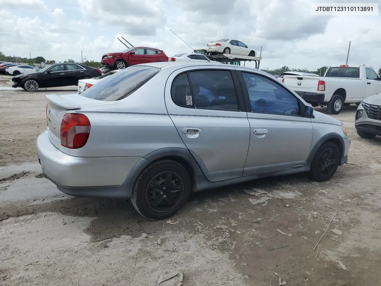 2001 Toyota Echo VIN: JTDBT123110113891 Lot: 68412314