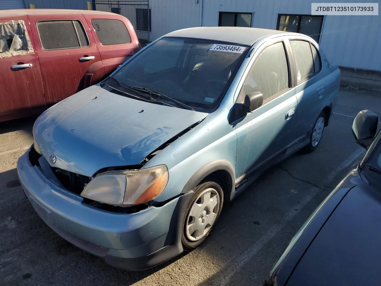 2001 Toyota Echo VIN: JTDBT123510173933 Lot: 73593484