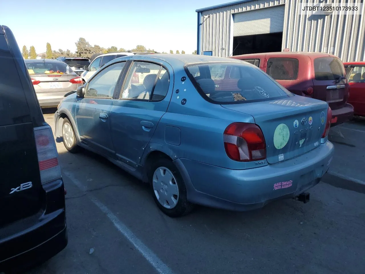 2001 Toyota Echo VIN: JTDBT123510173933 Lot: 73593484