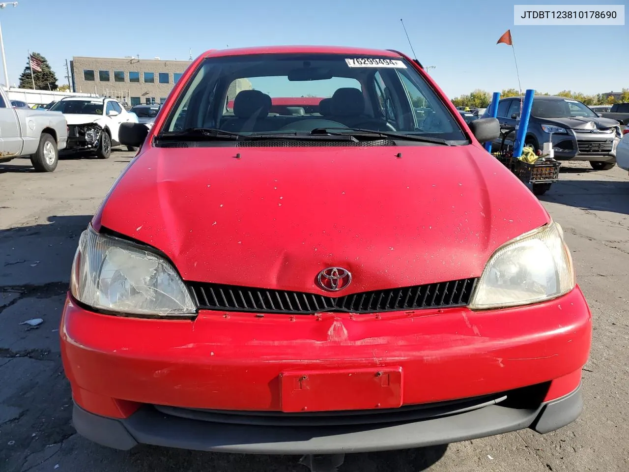 2001 Toyota Echo VIN: JTDBT123810178690 Lot: 76299494