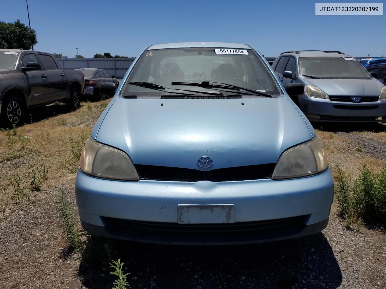 2002 Toyota Echo VIN: JTDAT123320207199 Lot: 55177854