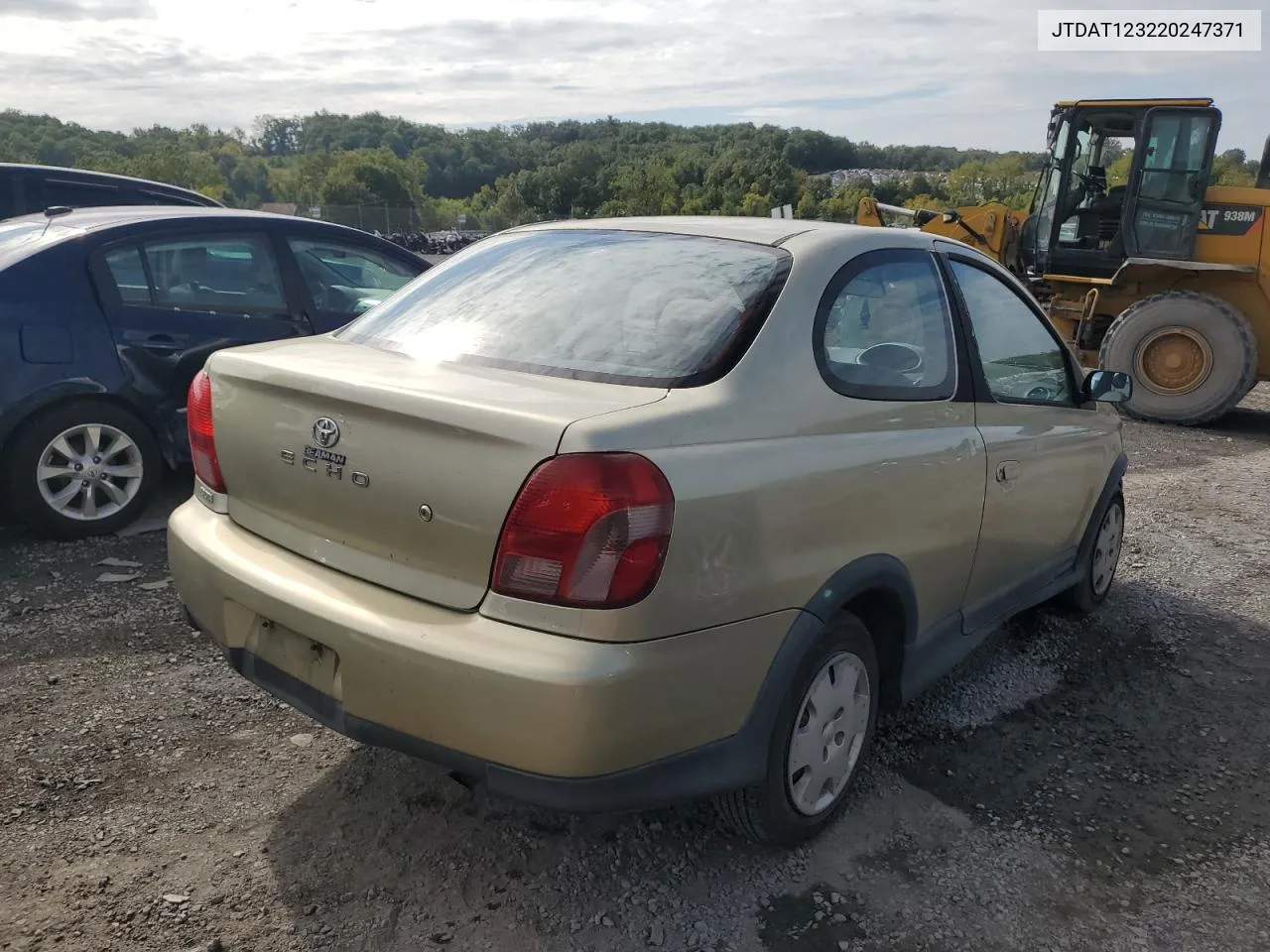 2002 Toyota Echo VIN: JTDAT123220247371 Lot: 72137644