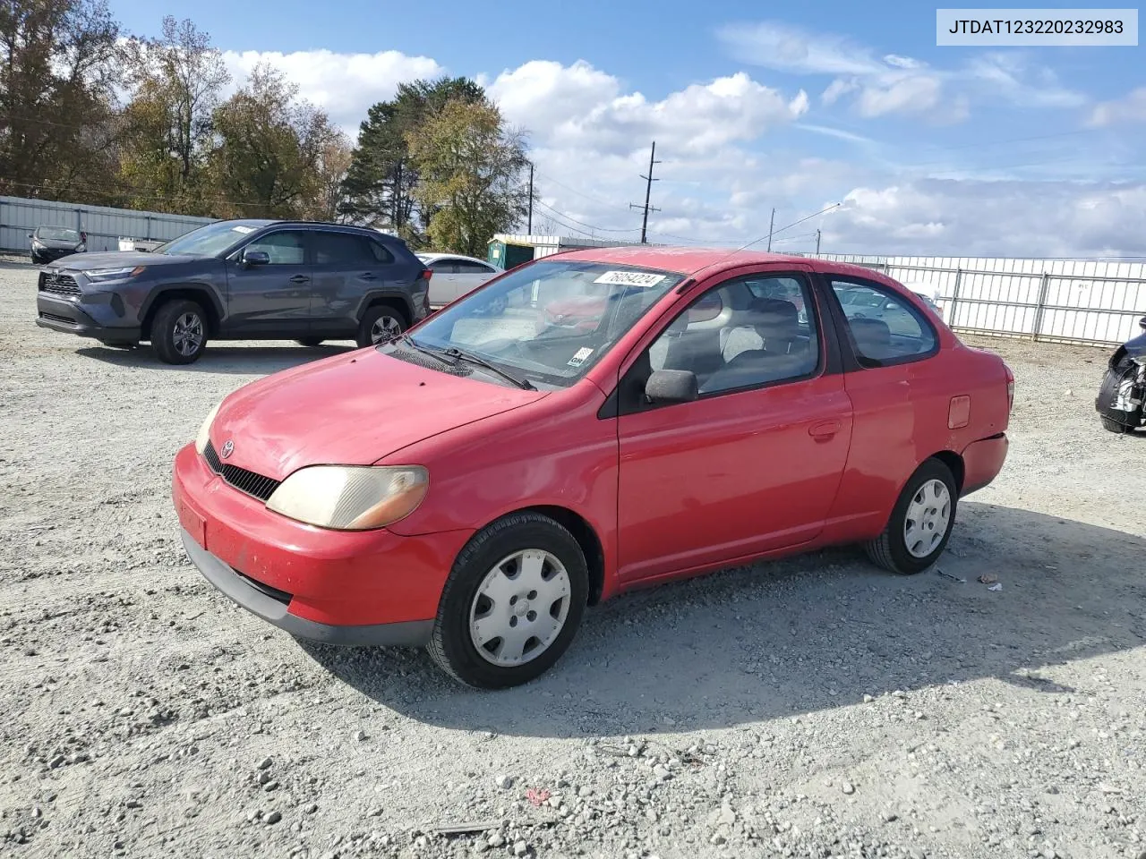 2002 Toyota Echo VIN: JTDAT123220232983 Lot: 76054224