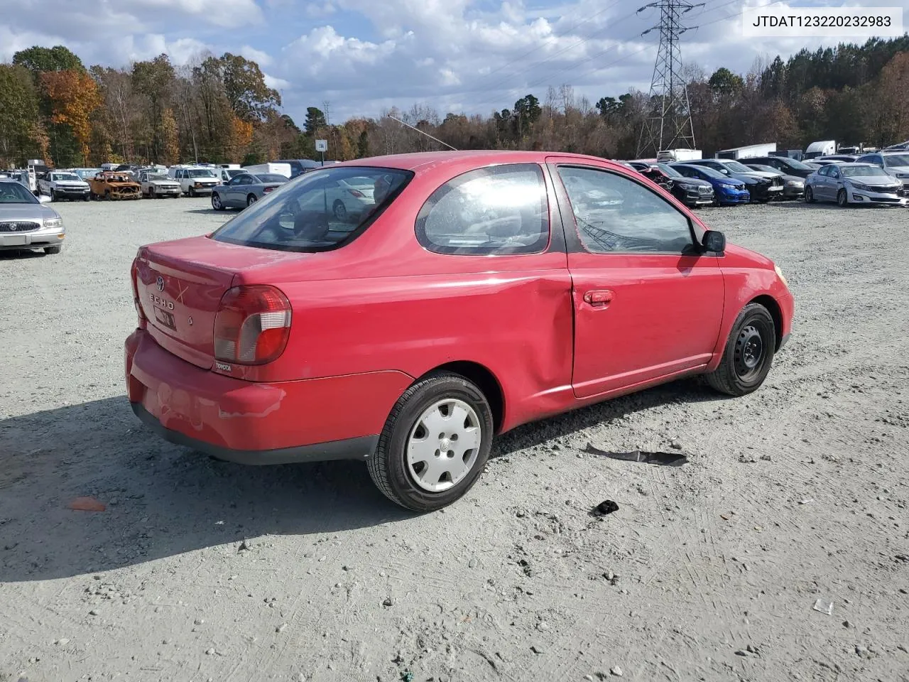 2002 Toyota Echo VIN: JTDAT123220232983 Lot: 76054224