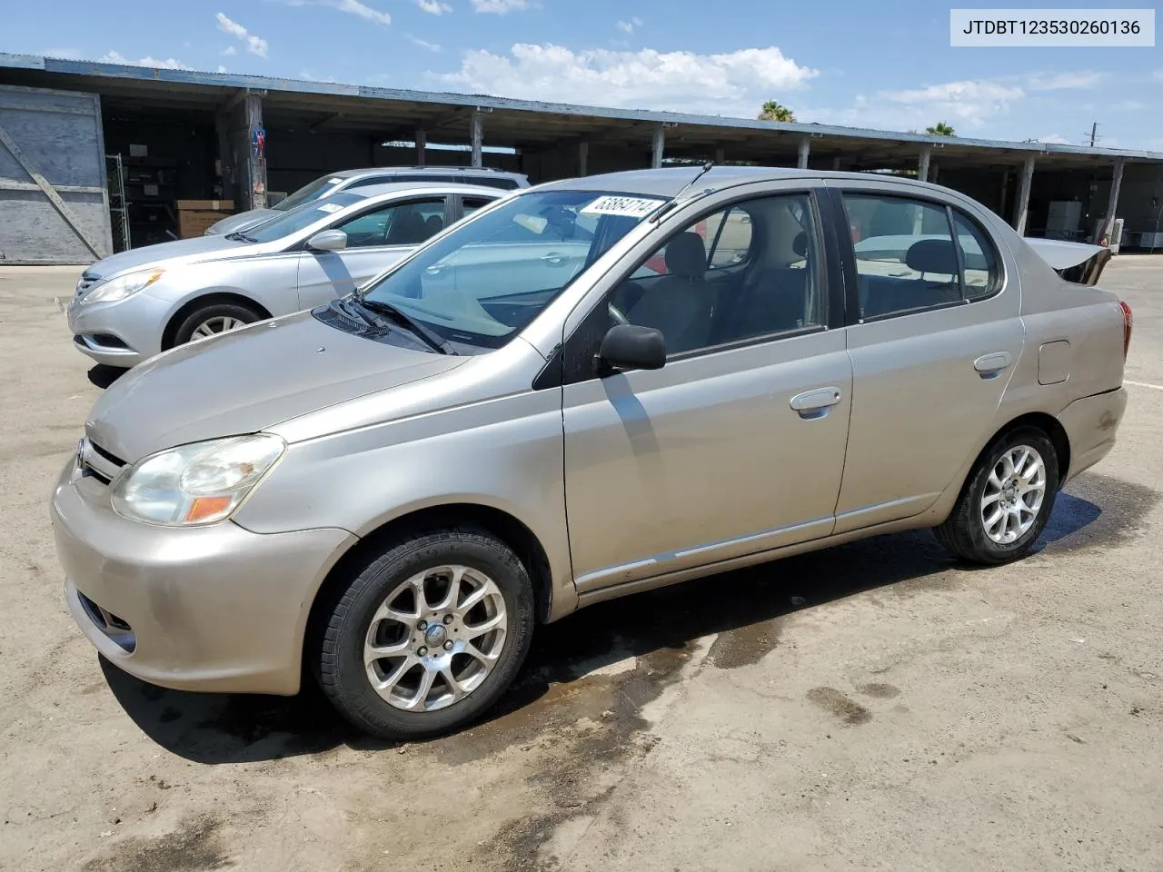 2003 Toyota Echo VIN: JTDBT123530260136 Lot: 63864714