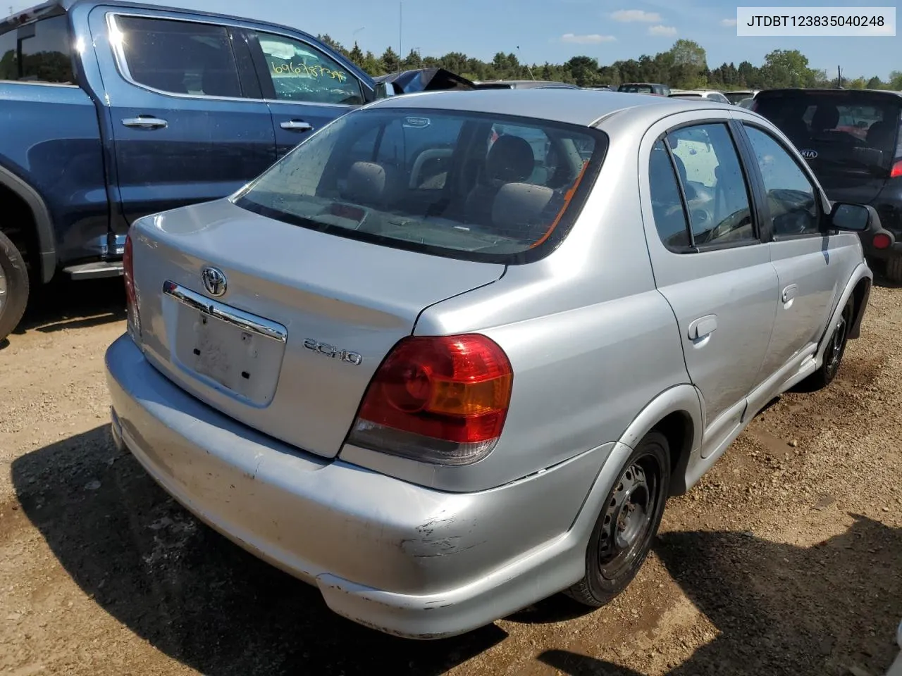 2003 Toyota Echo VIN: JTDBT123835040248 Lot: 69591424