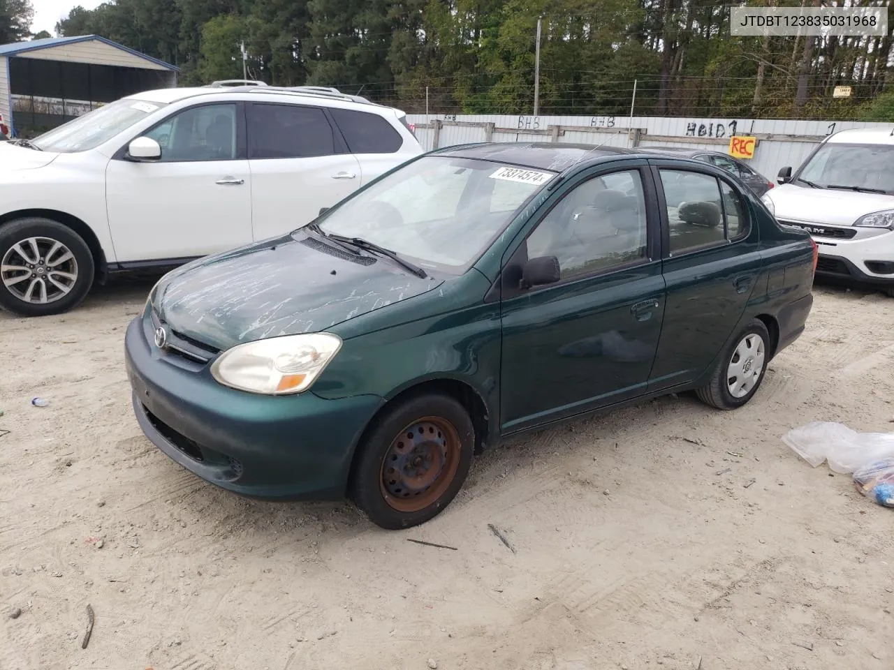 2003 Toyota Echo VIN: JTDBT123835031968 Lot: 73374574