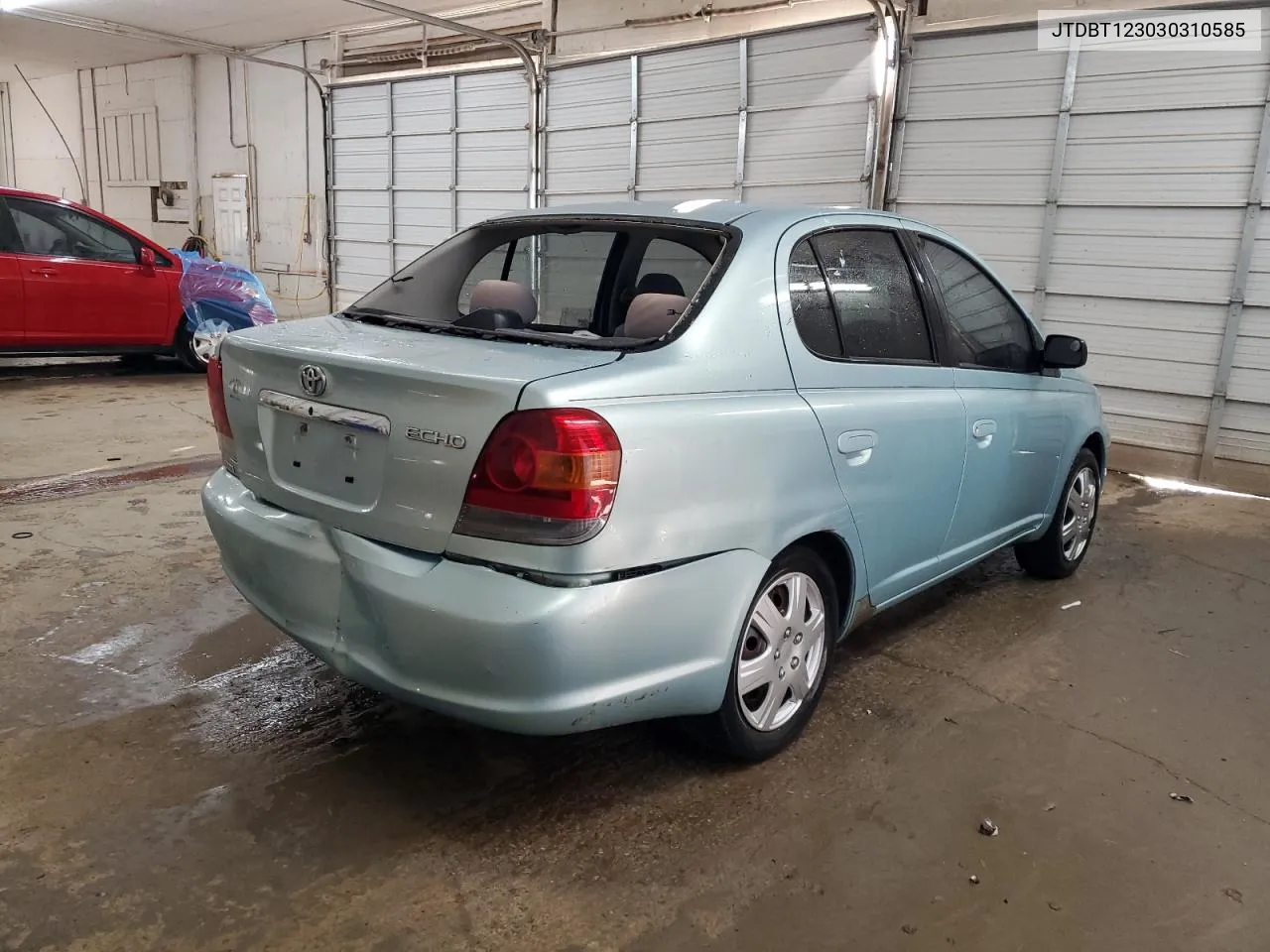 2003 Toyota Echo VIN: JTDBT123030310585 Lot: 77600104