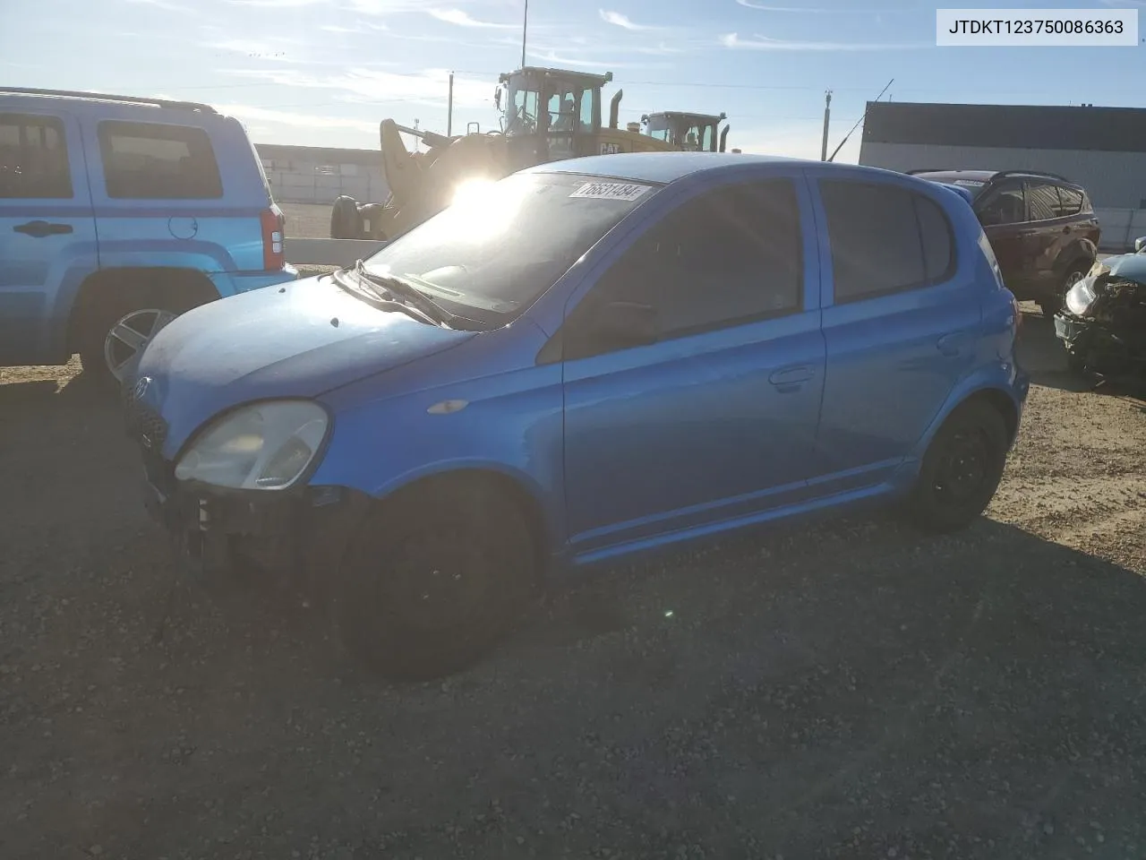 2005 Toyota Echo VIN: JTDKT123750086363 Lot: 76631484