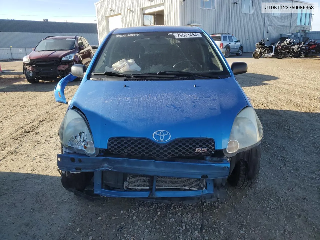 2005 Toyota Echo VIN: JTDKT123750086363 Lot: 76631484