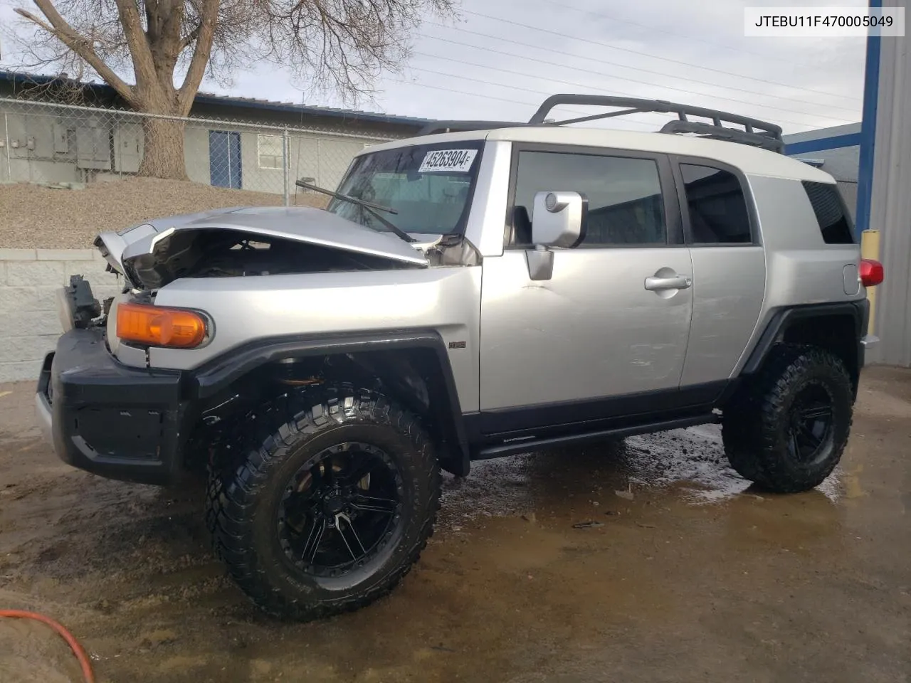 2007 Toyota Fj Cruiser VIN: JTEBU11F470005049 Lot: 45263904