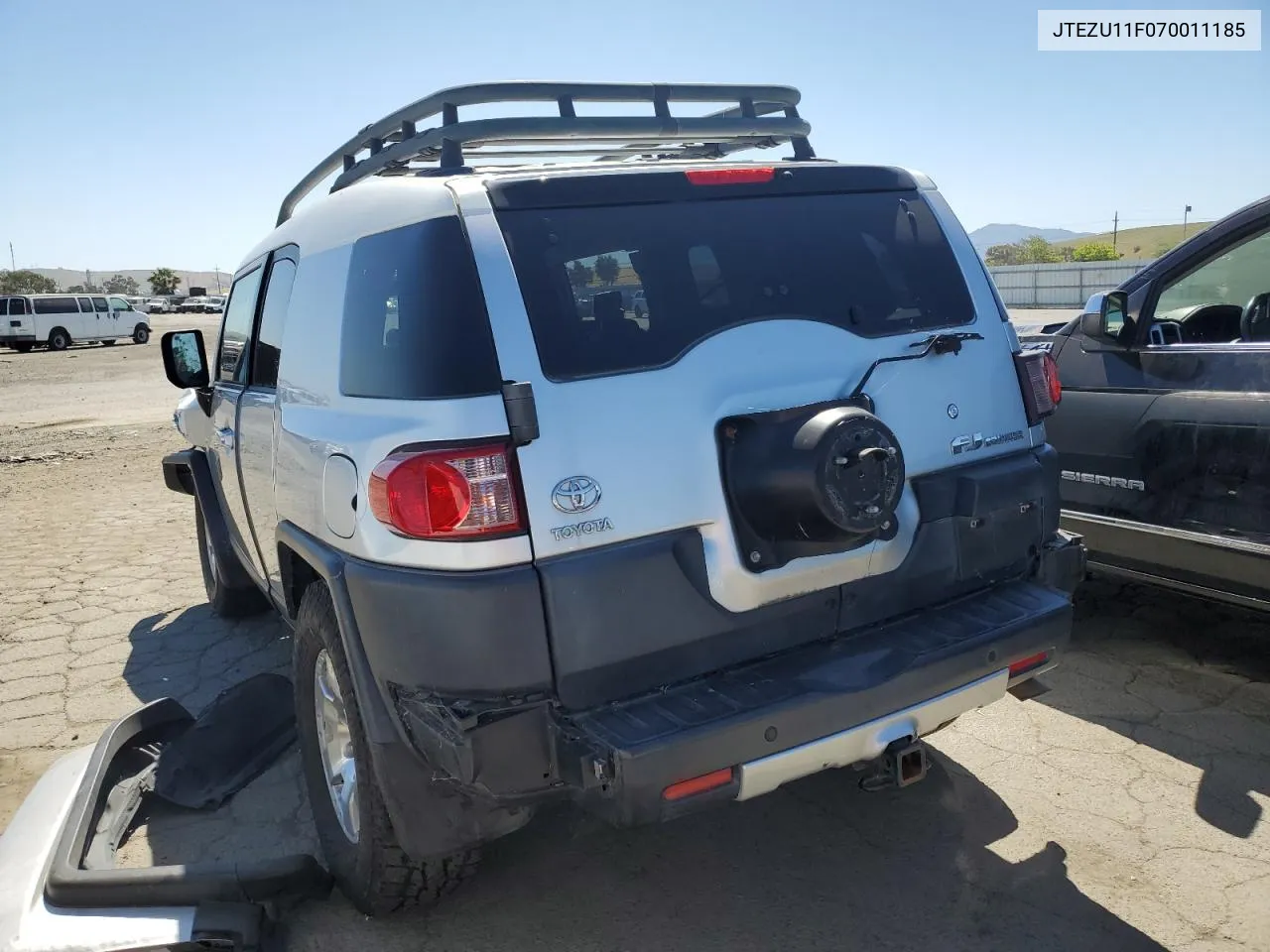 2007 Toyota Fj Cruiser VIN: JTEZU11F070011185 Lot: 53883284