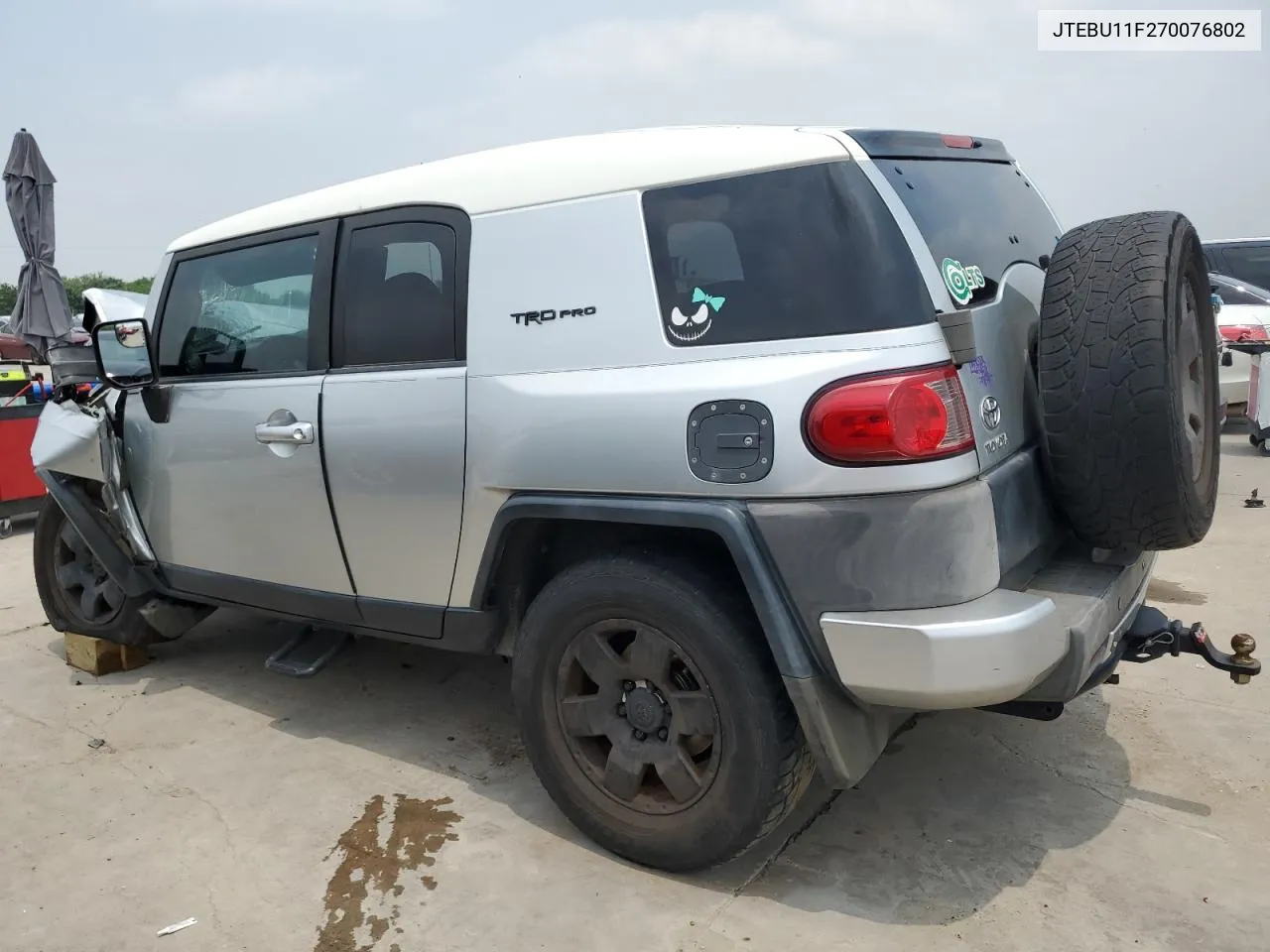 2007 Toyota Fj Cruiser VIN: JTEBU11F270076802 Lot: 56198534