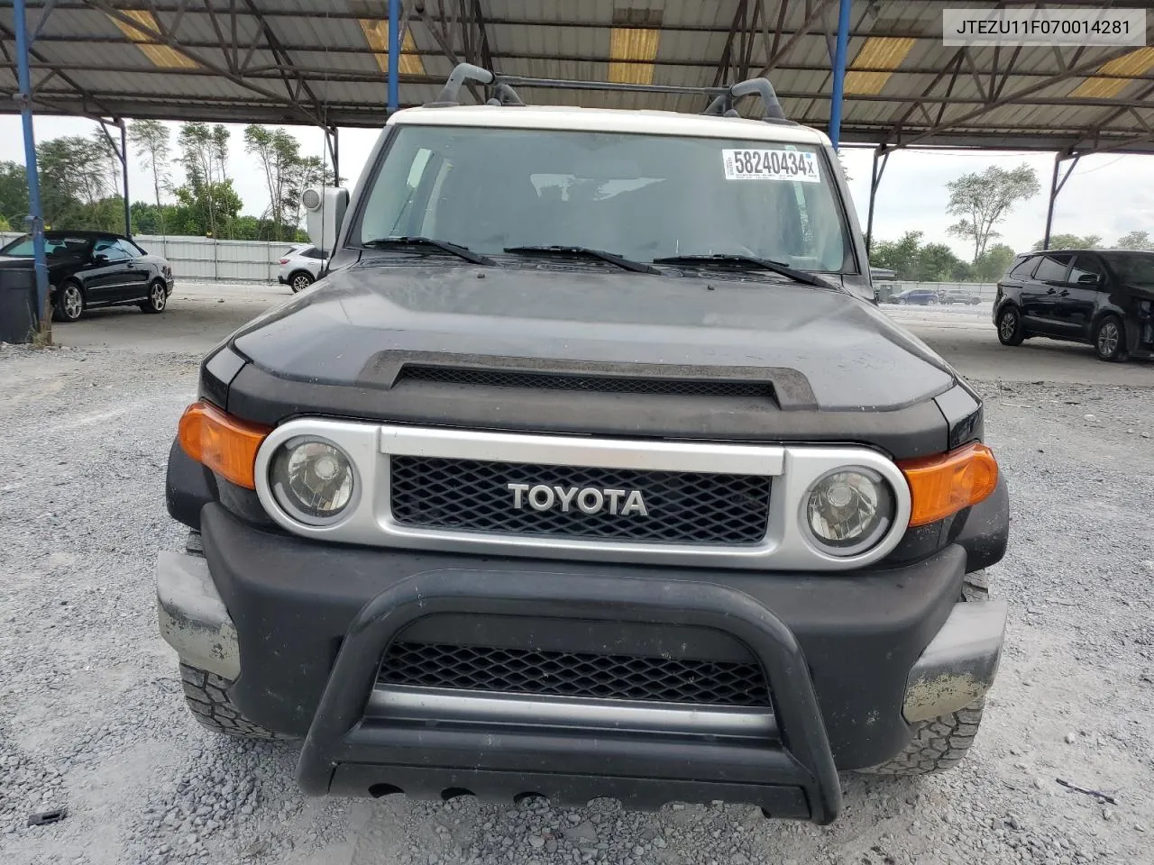 2007 Toyota Fj Cruiser VIN: JTEZU11F070014281 Lot: 58240434