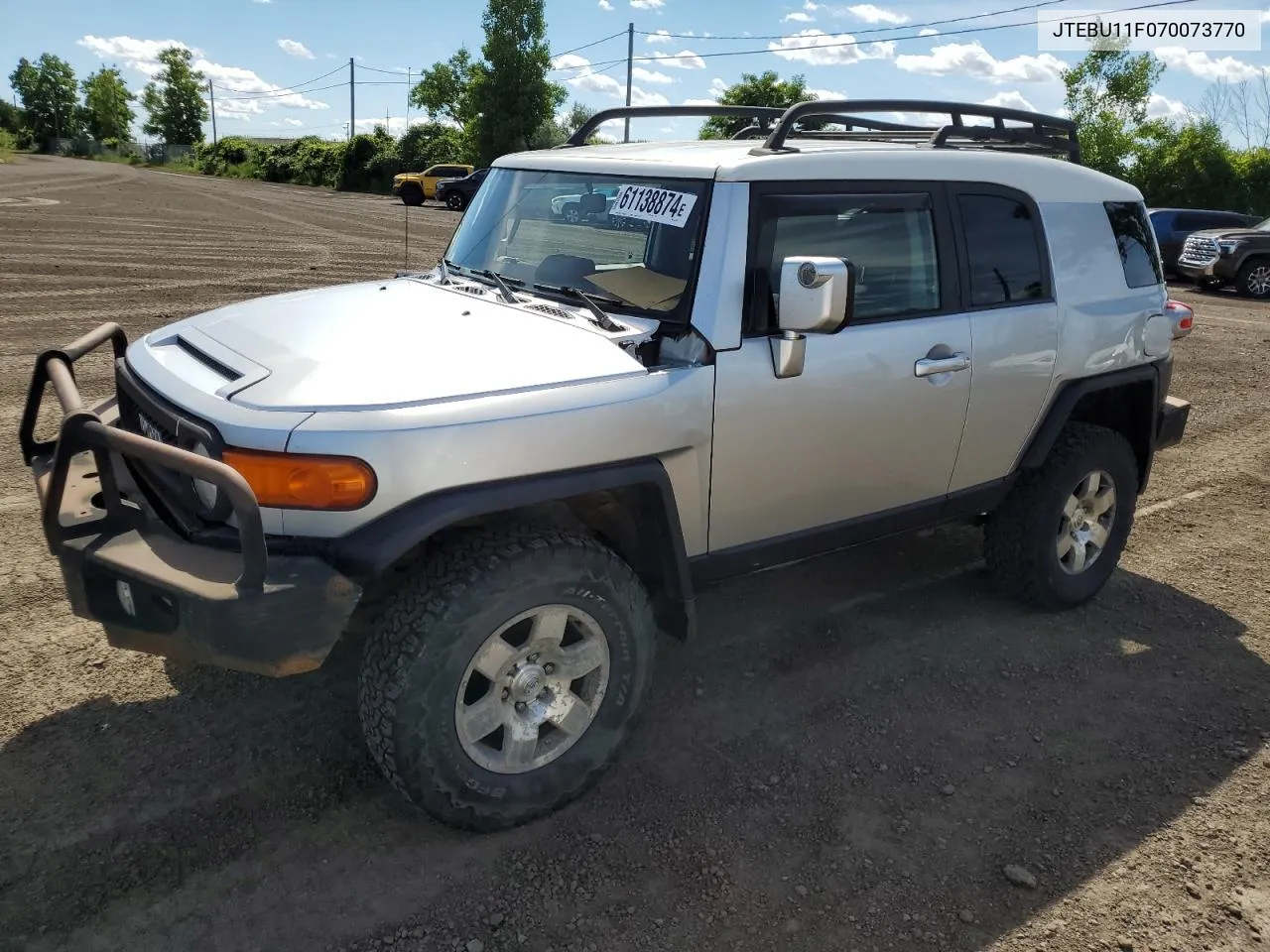 2007 Toyota Fj Cruiser VIN: JTEBU11F070073770 Lot: 61138874