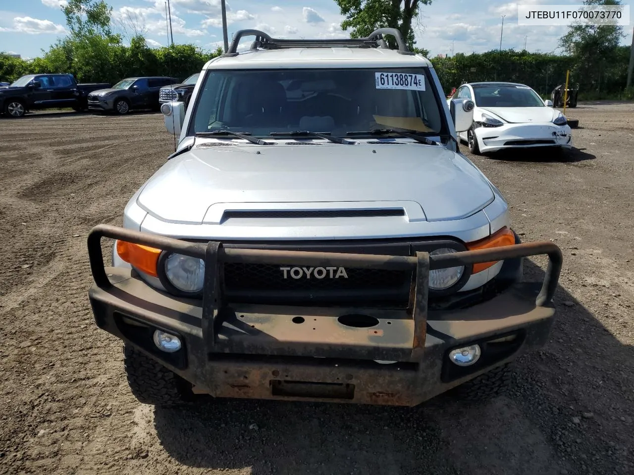 2007 Toyota Fj Cruiser VIN: JTEBU11F070073770 Lot: 61138874