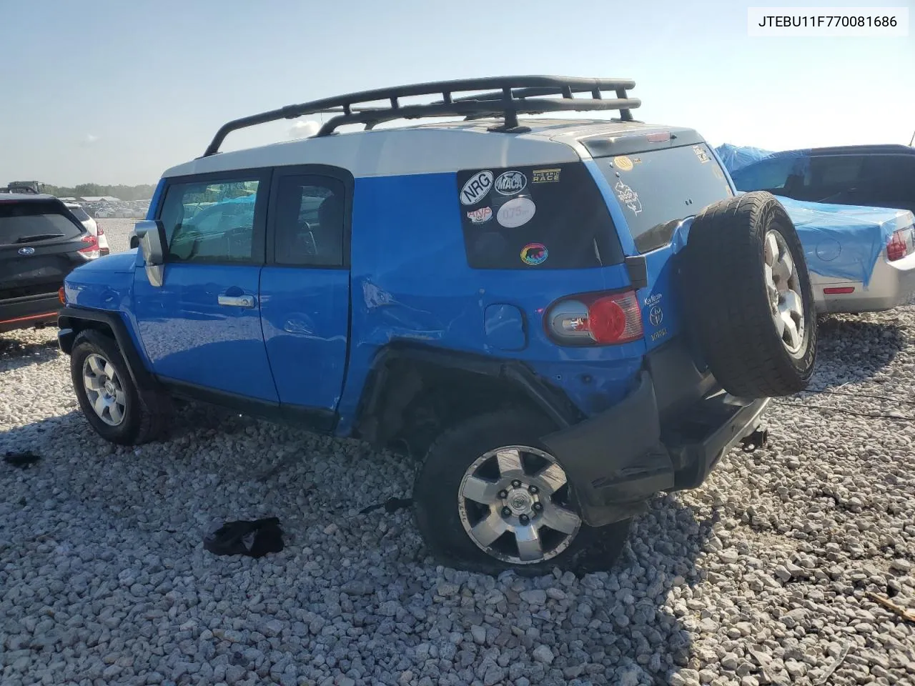 2007 Toyota Fj Cruiser VIN: JTEBU11F770081686 Lot: 64450054