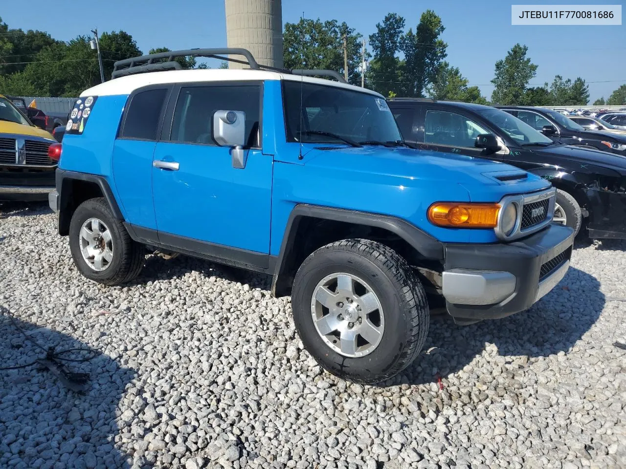 2007 Toyota Fj Cruiser VIN: JTEBU11F770081686 Lot: 64450054