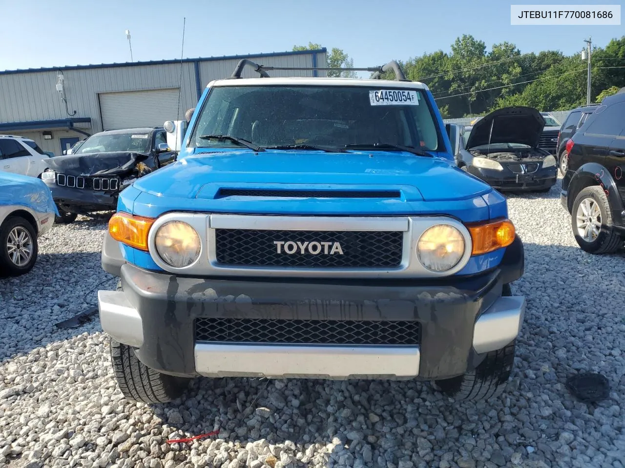 2007 Toyota Fj Cruiser VIN: JTEBU11F770081686 Lot: 64450054