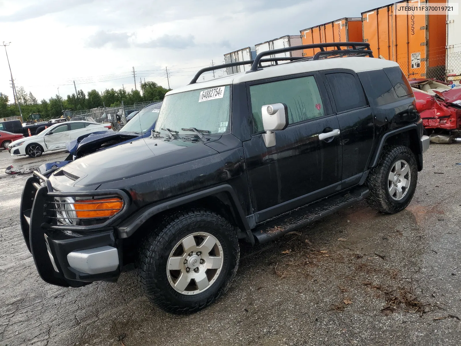 2007 Toyota Fj Cruiser VIN: JTEBU11F370019721 Lot: 64882754