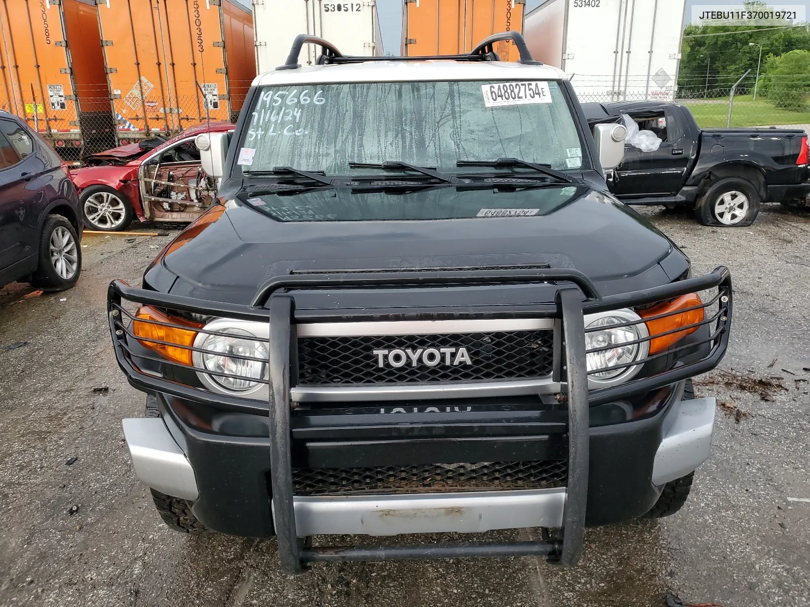 2007 Toyota Fj Cruiser VIN: JTEBU11F370019721 Lot: 64882754