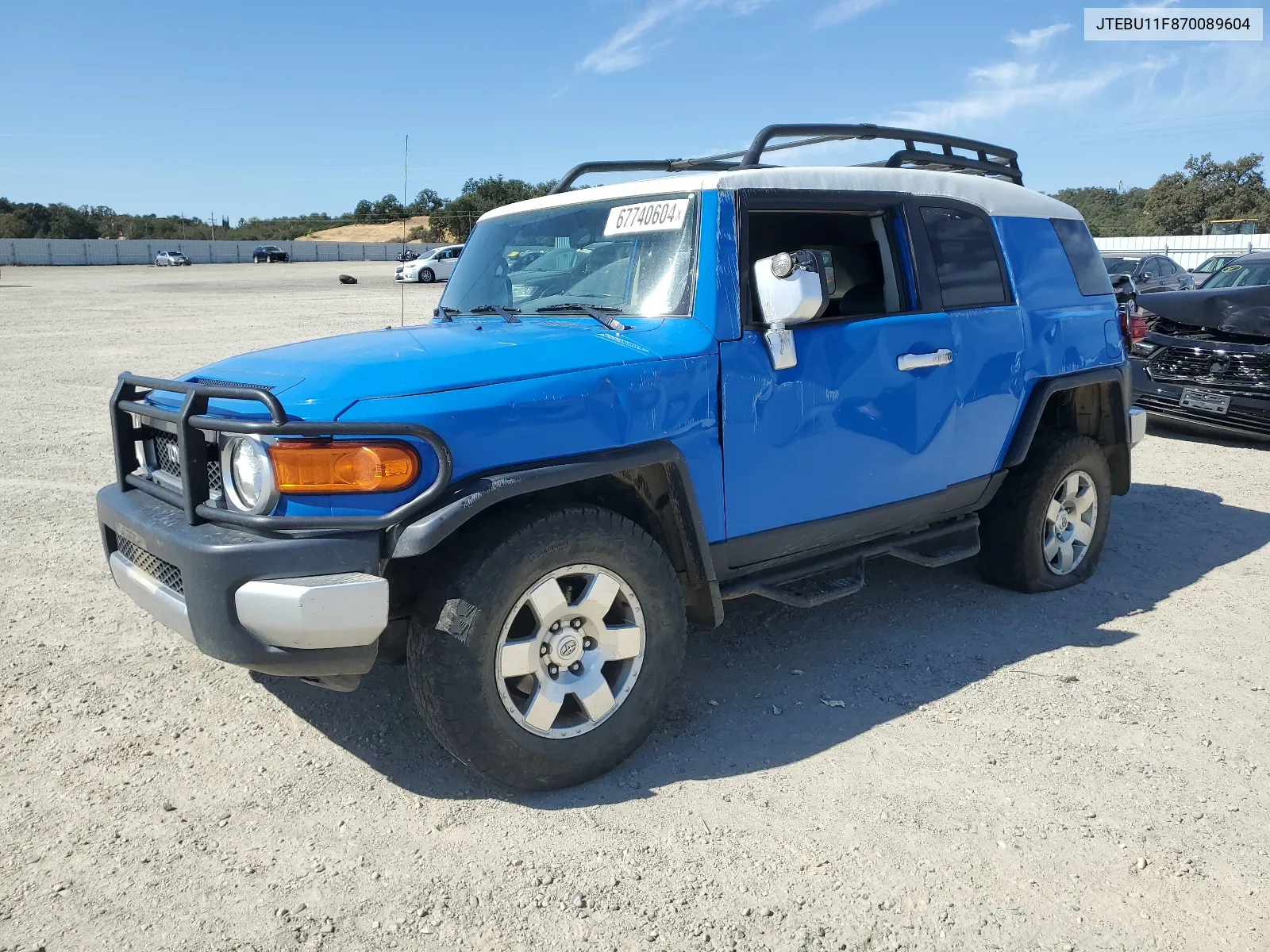 2007 Toyota Fj Cruiser VIN: JTEBU11F870089604 Lot: 67740604