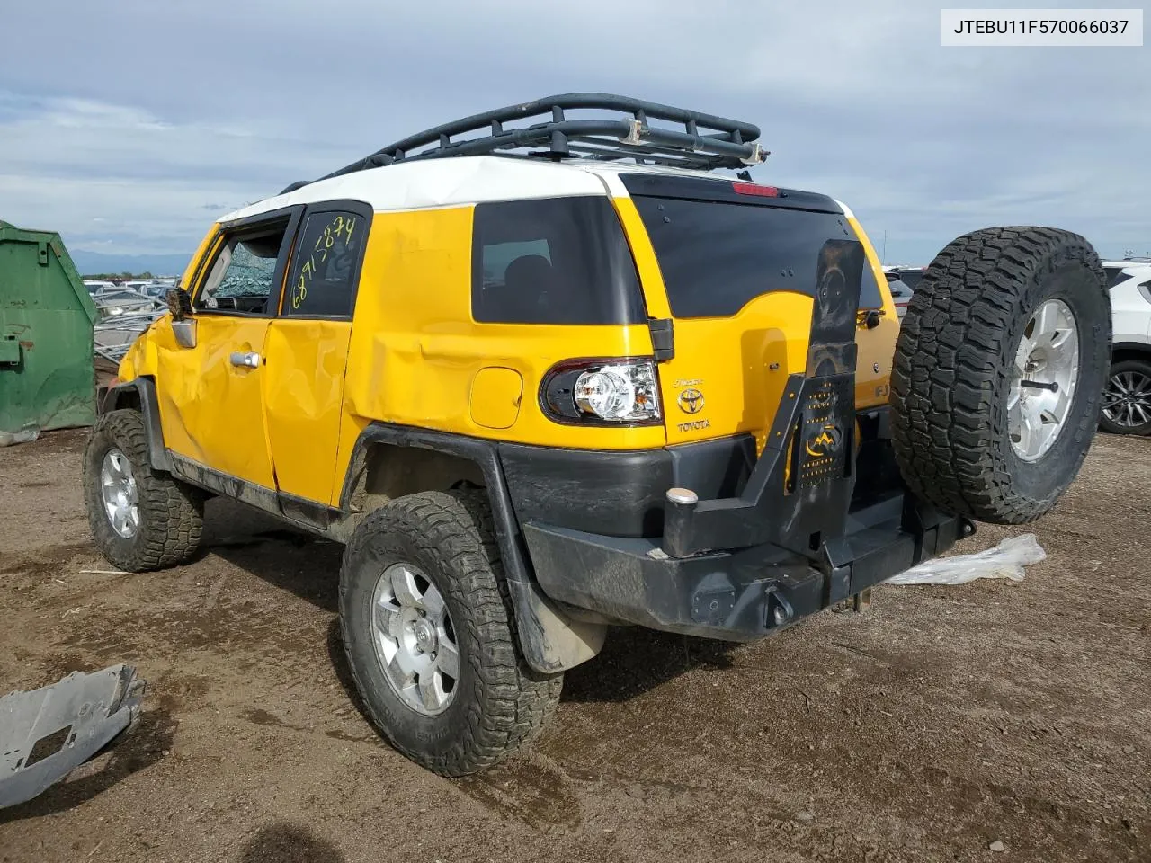 2007 Toyota Fj Cruiser VIN: JTEBU11F570066037 Lot: 68915874