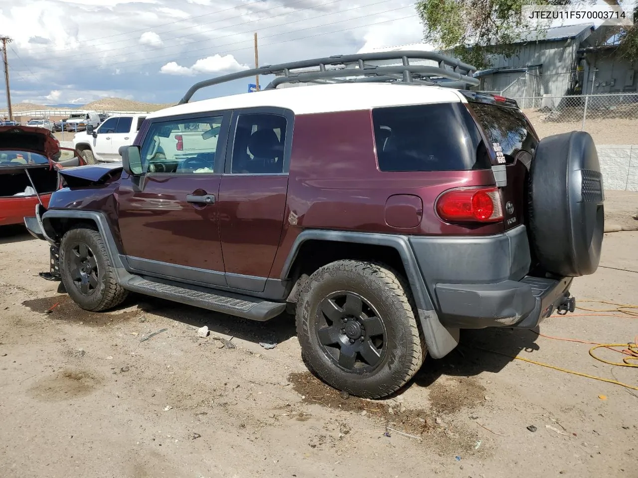 2007 Toyota Fj Cruiser VIN: JTEZU11F570003714 Lot: 69227154