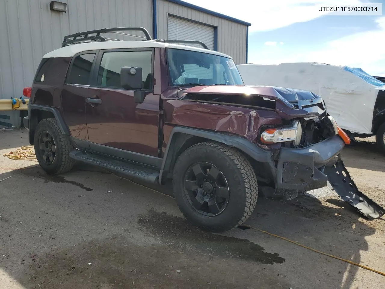 2007 Toyota Fj Cruiser VIN: JTEZU11F570003714 Lot: 69227154