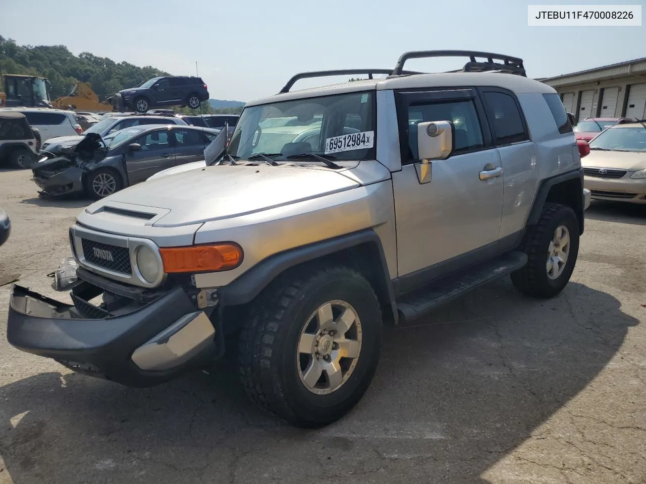 2007 Toyota Fj Cruiser VIN: JTEBU11F470008226 Lot: 69512984