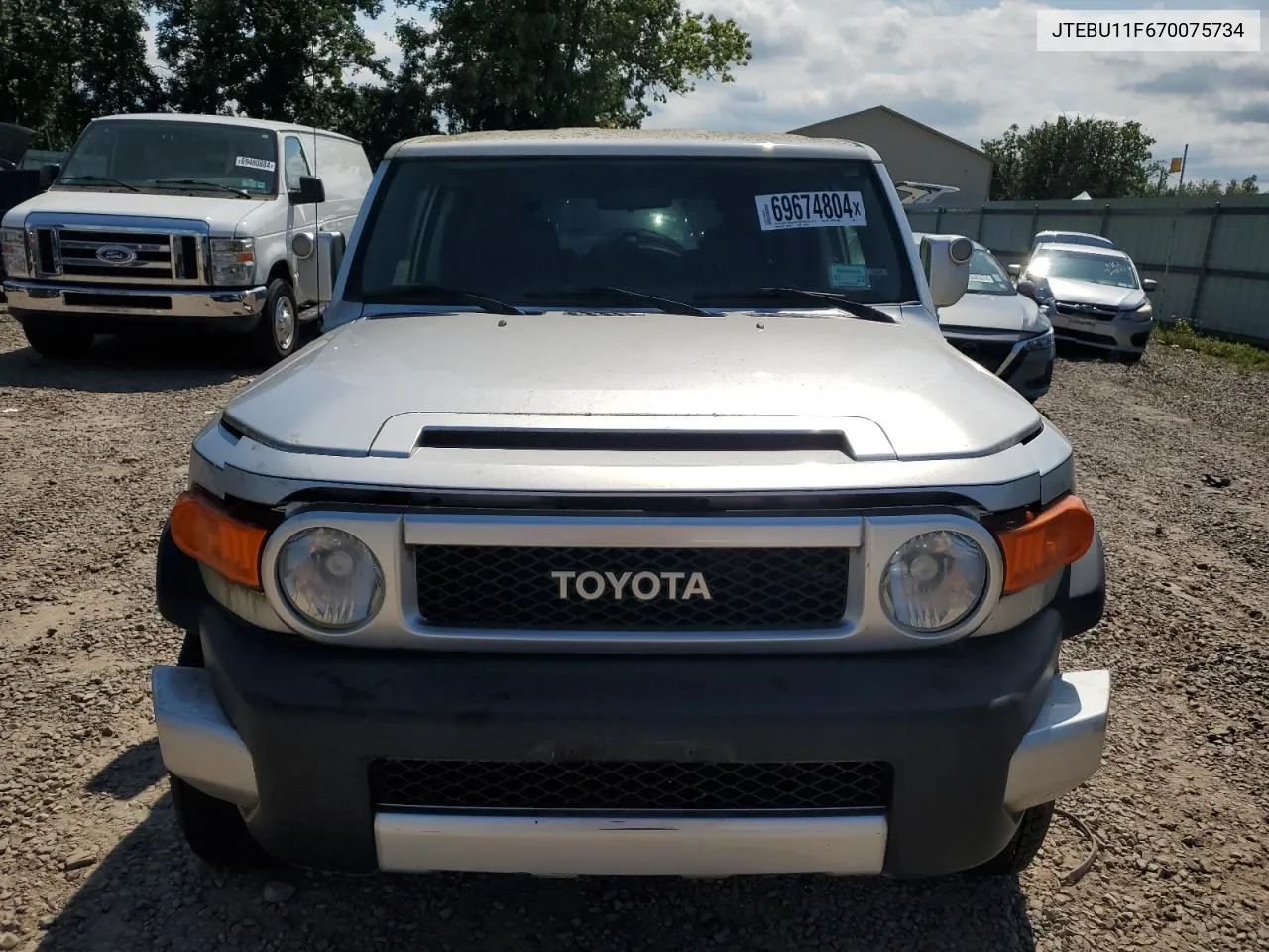 2007 Toyota Fj Cruiser VIN: JTEBU11F670075734 Lot: 69674804