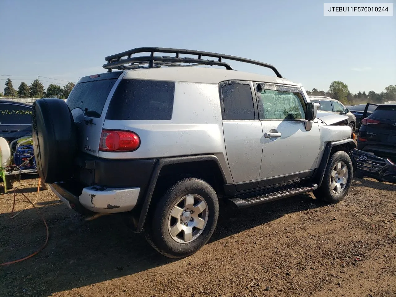 2007 Toyota Fj Cruiser VIN: JTEBU11F570010244 Lot: 69716214