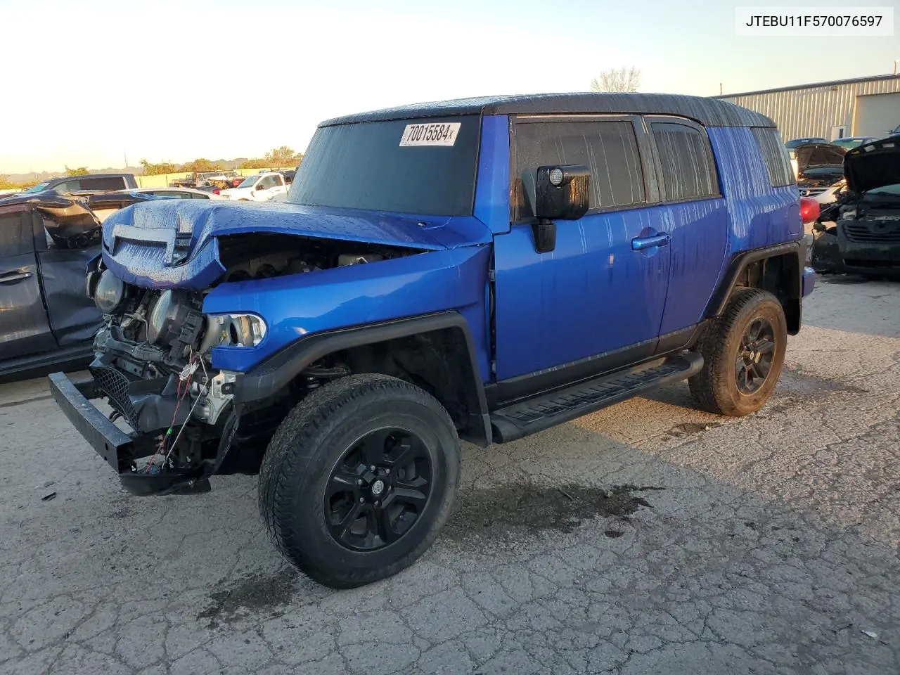 2007 Toyota Fj Cruiser VIN: JTEBU11F570076597 Lot: 70015584