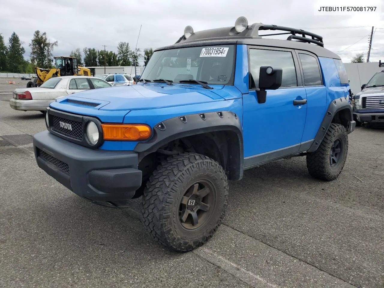 2007 Toyota Fj Cruiser VIN: JTEBU11F570081797 Lot: 70031954