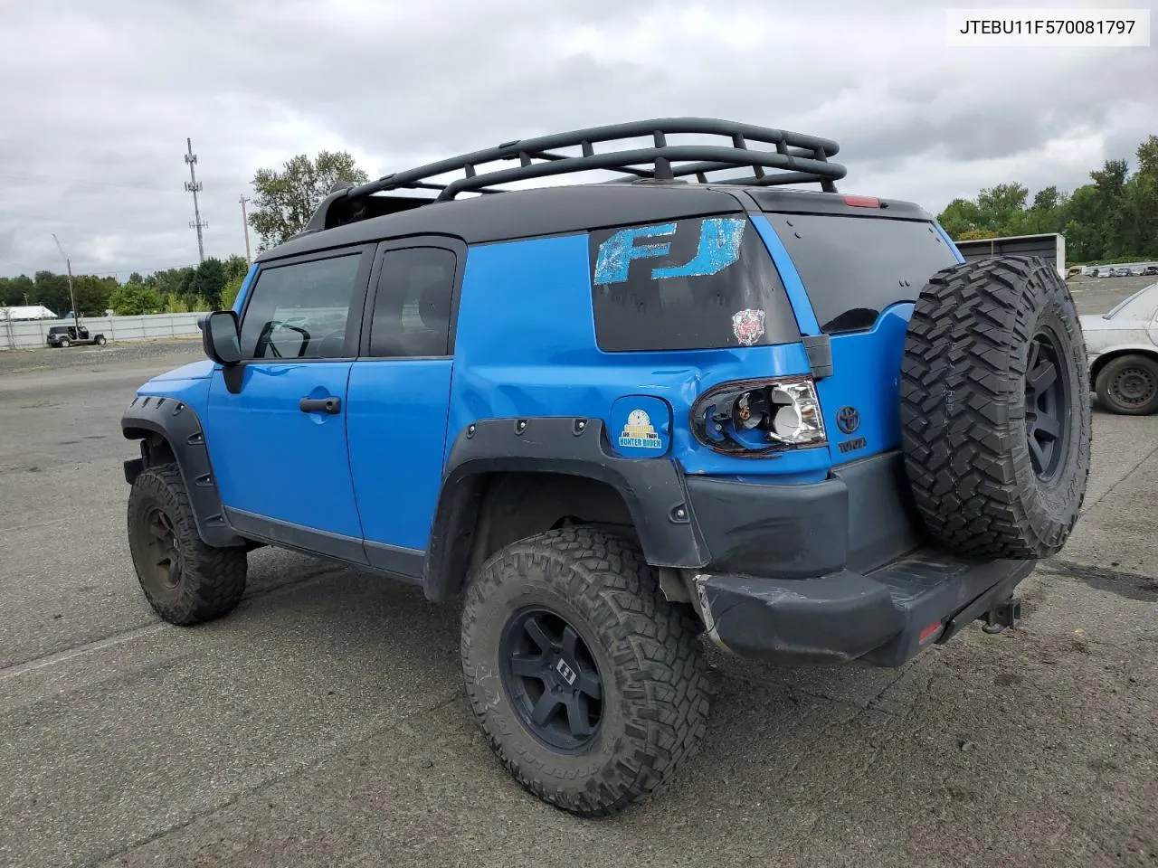 2007 Toyota Fj Cruiser VIN: JTEBU11F570081797 Lot: 70031954