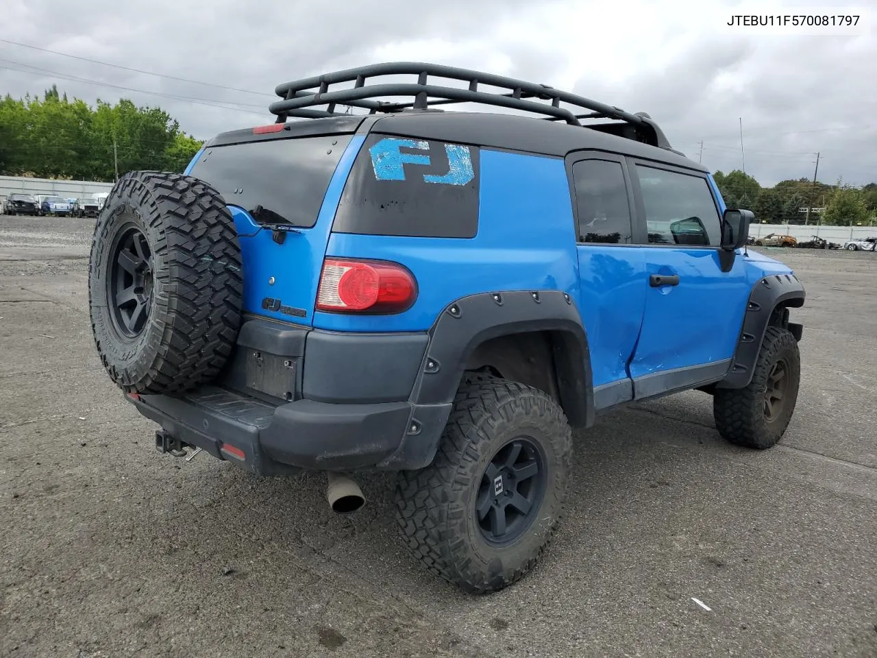 2007 Toyota Fj Cruiser VIN: JTEBU11F570081797 Lot: 70031954